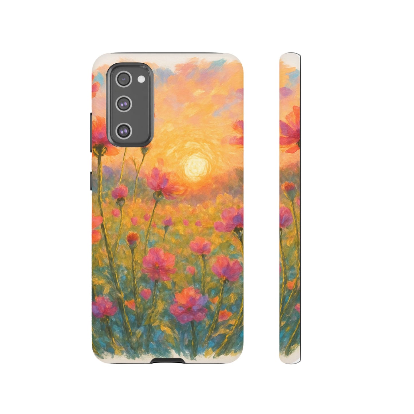 Sunset Petalwave - Floral Sunset Tough Case