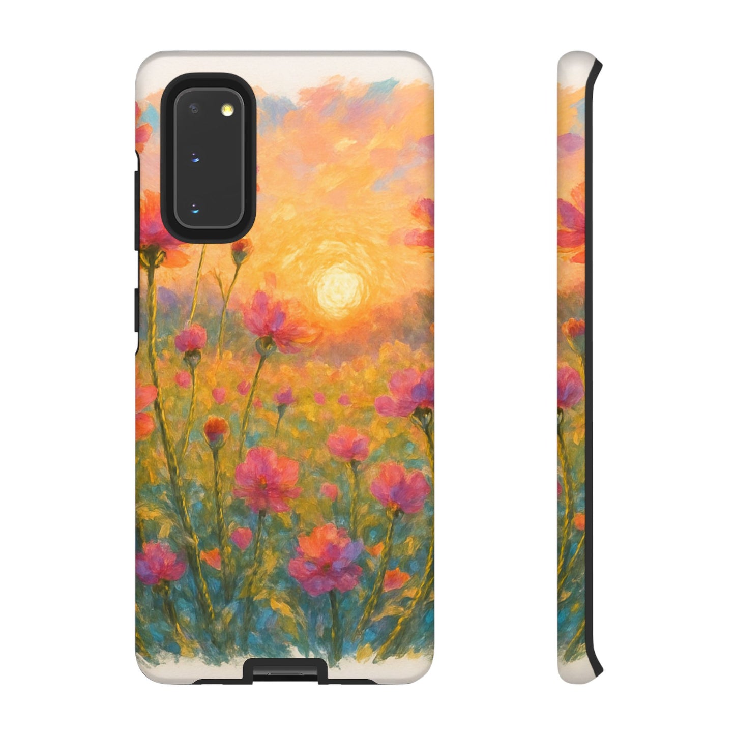 Sunset Petalwave - Floral Sunset Tough Case