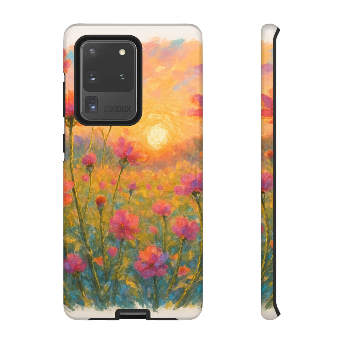 Sunset Petalwave - Floral Sunset Tough Case