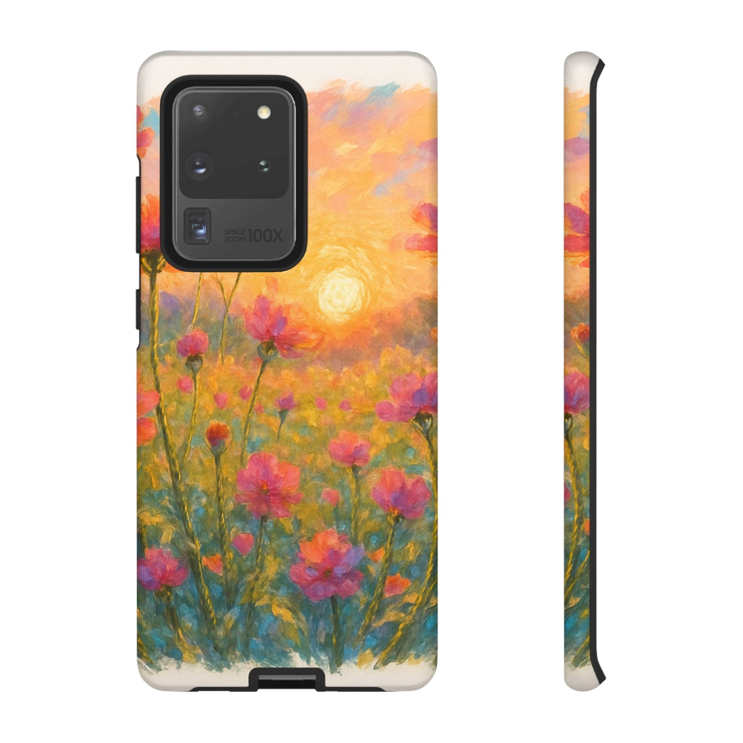 Sunset Petalwave - Floral Sunset Tough Case