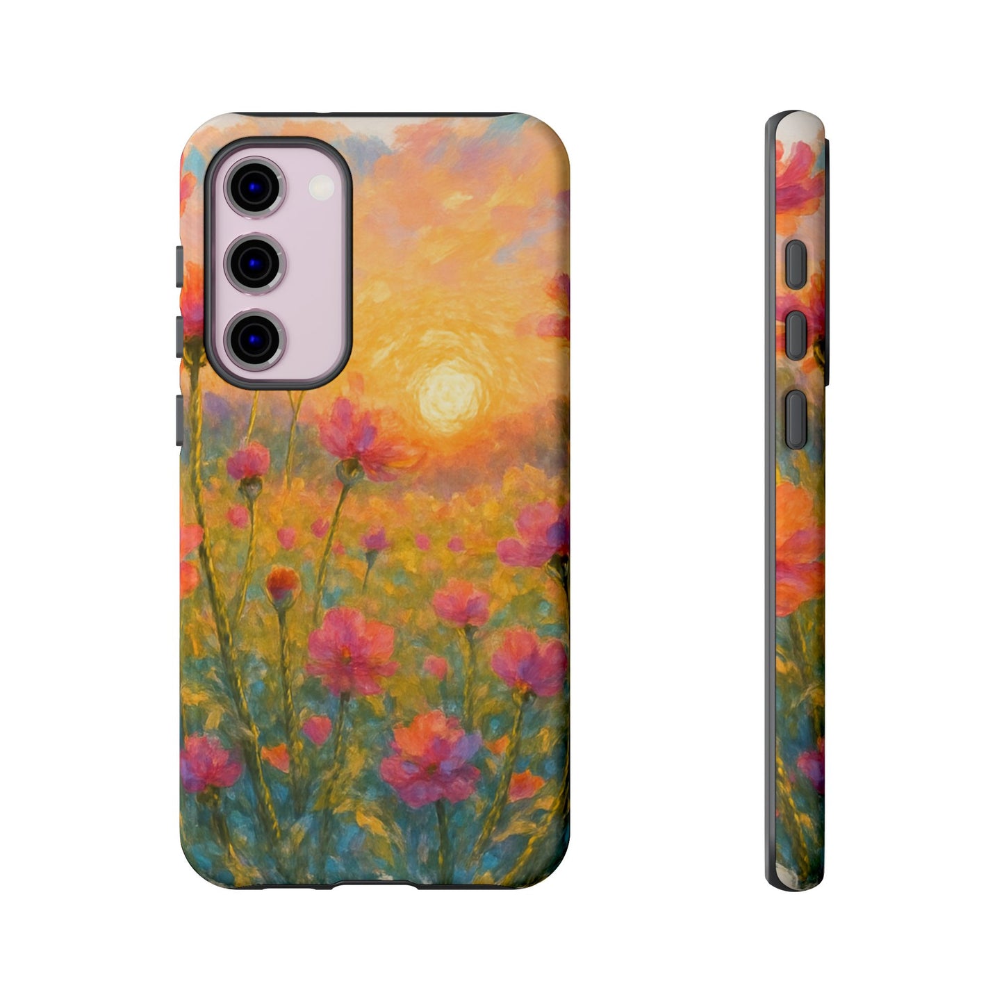Sunset Petalwave - Floral Sunset Tough Case