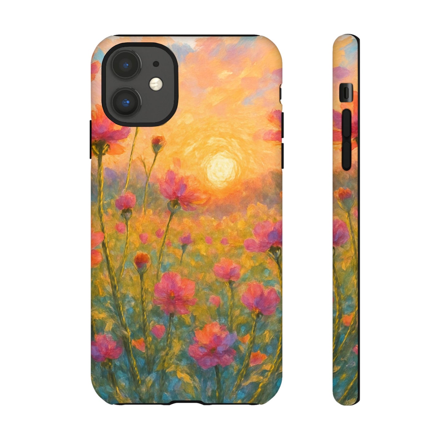Sunset Petalwave - Floral Sunset Tough Case