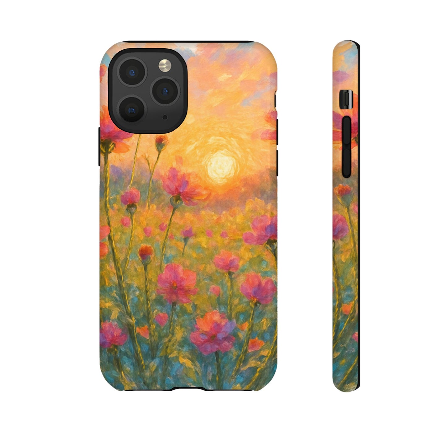 Sunset Petalwave - Floral Sunset Tough Case
