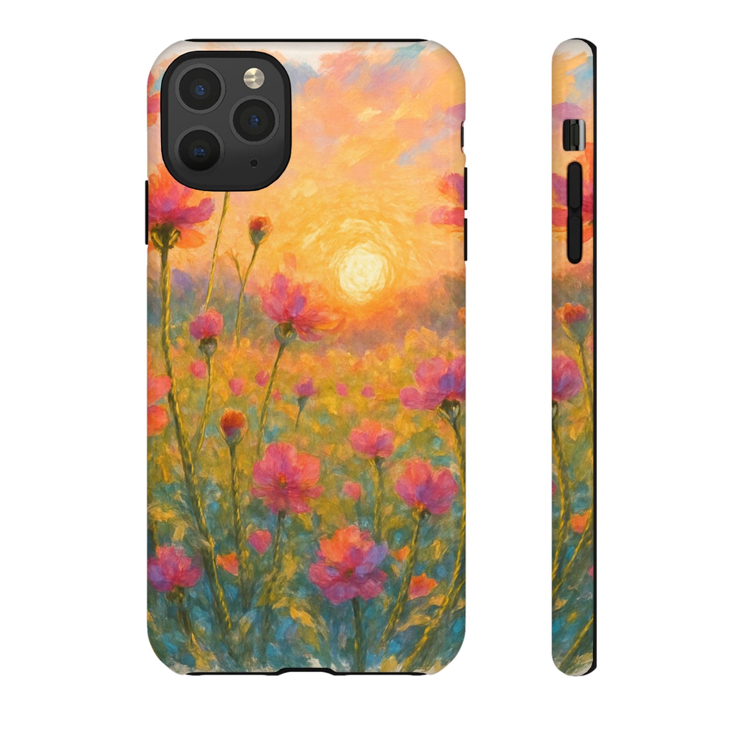 Sunset Petalwave - Floral Sunset Tough Case