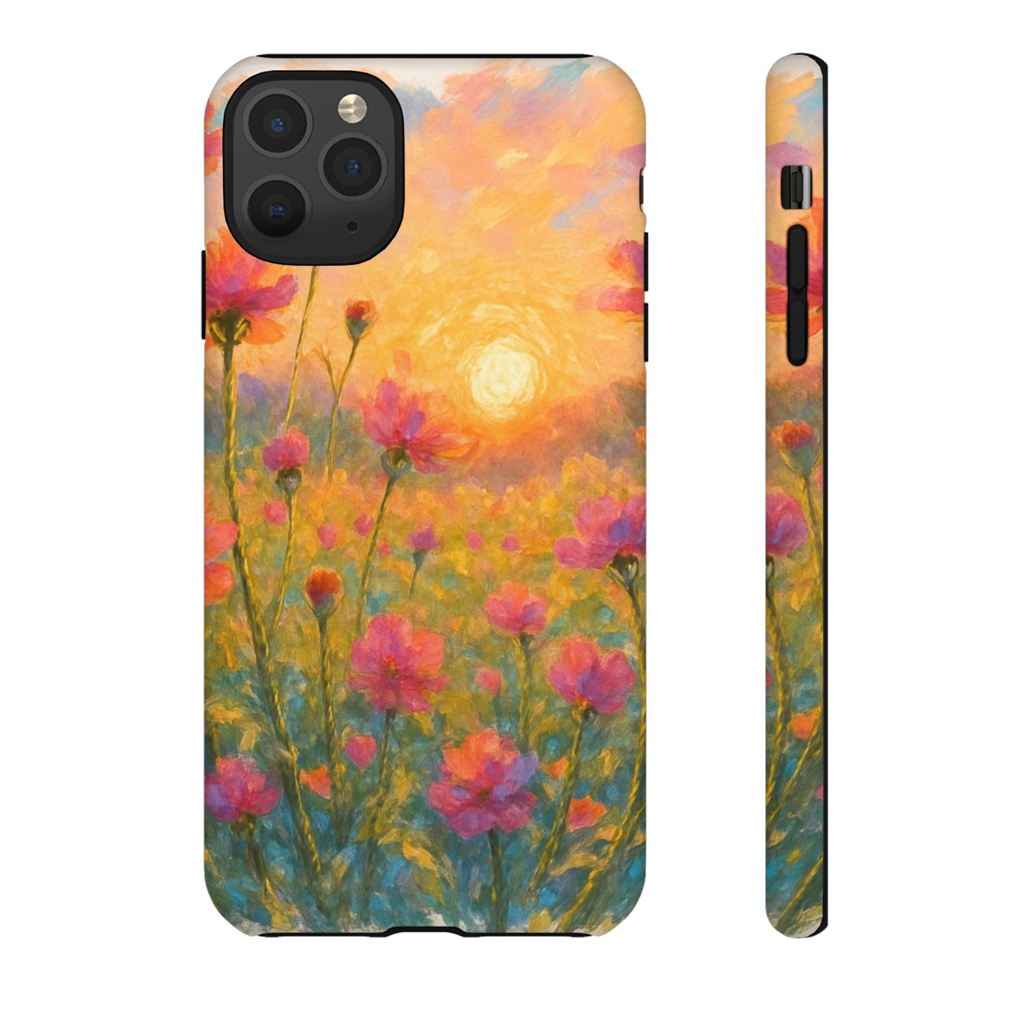 Sunset Petalwave - Floral Sunset Tough Case
