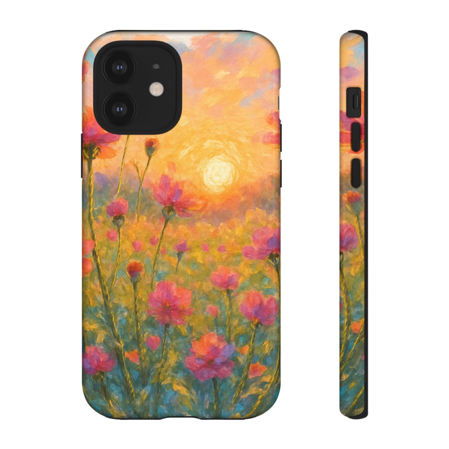 Sunset Petalwave - Floral Sunset Tough Case
