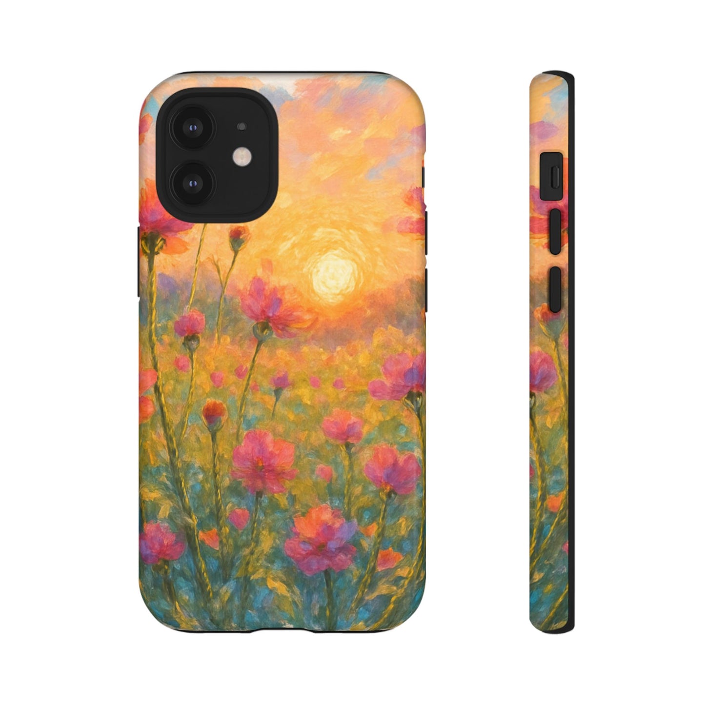 Sunset Petalwave - Floral Sunset Tough Case