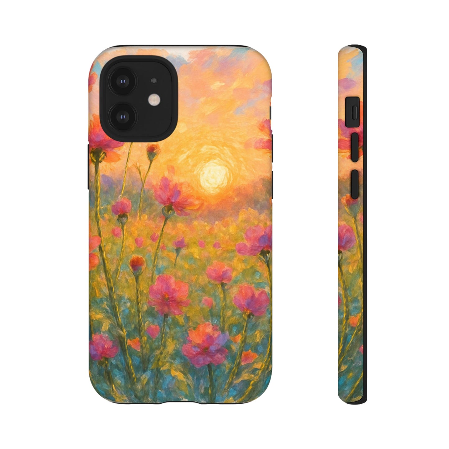 Sunset Petalwave - Floral Sunset Tough Case