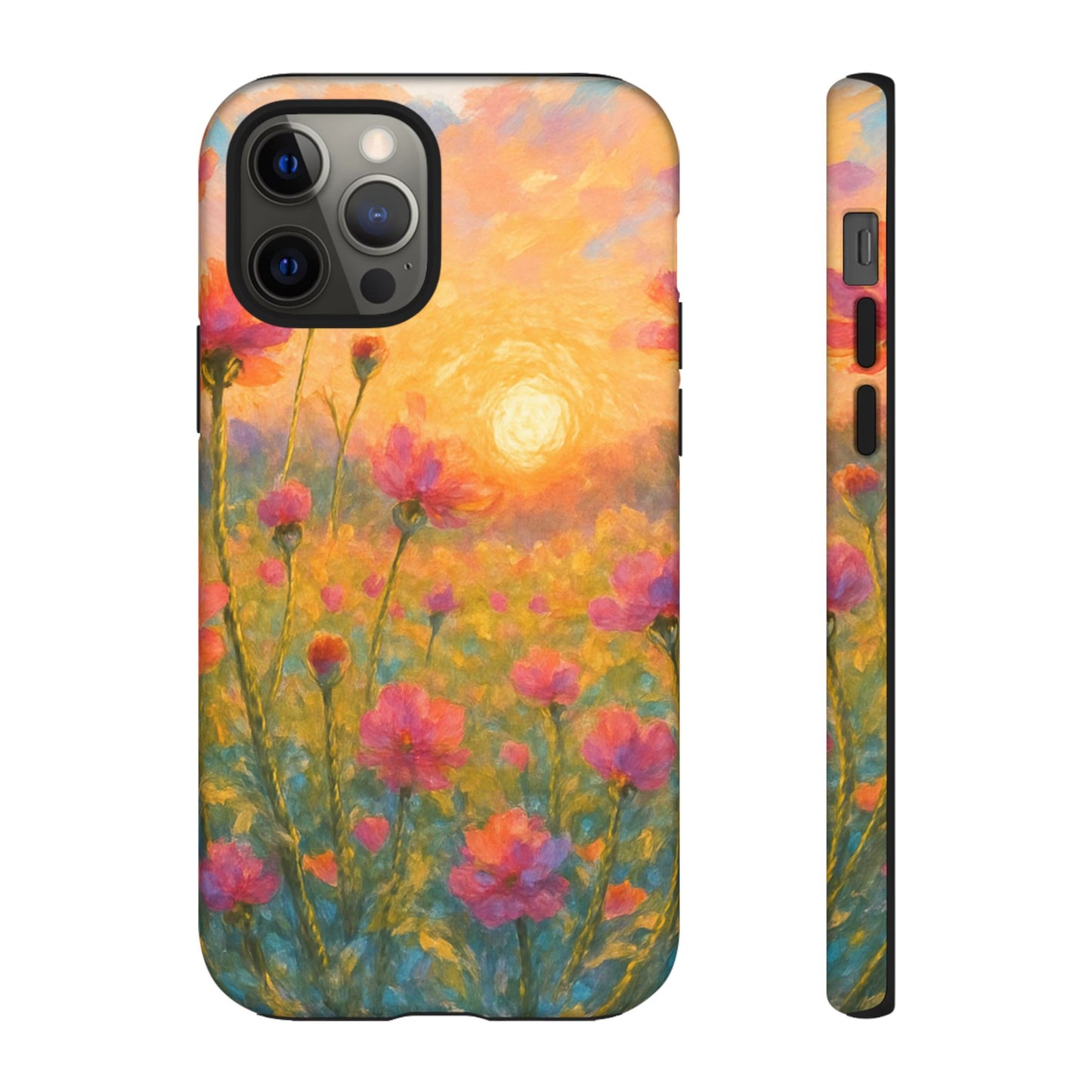 Sunset Petalwave - Floral Sunset Tough Case