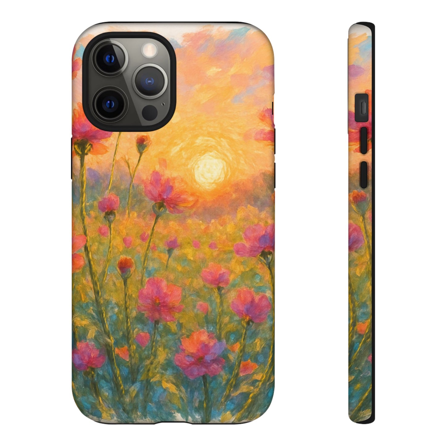Sunset Petalwave - Floral Sunset Tough Case