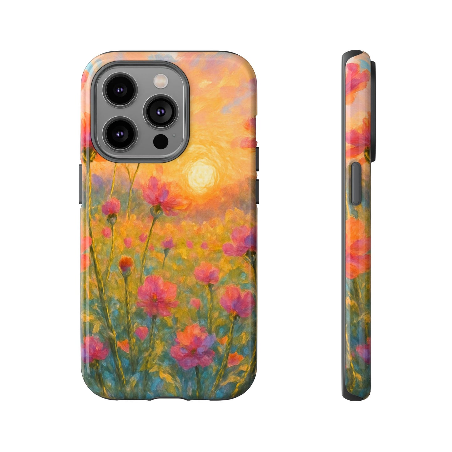 Sunset Petalwave - Floral Sunset Tough Case