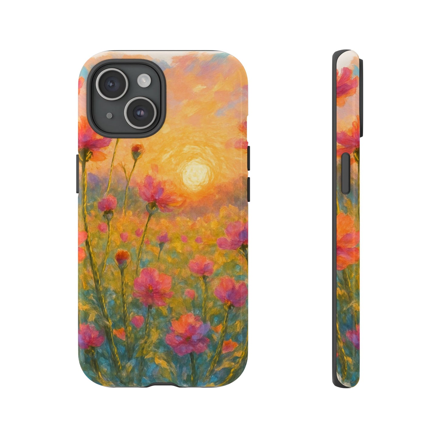 Sunset Petalwave - Floral Sunset Tough Case