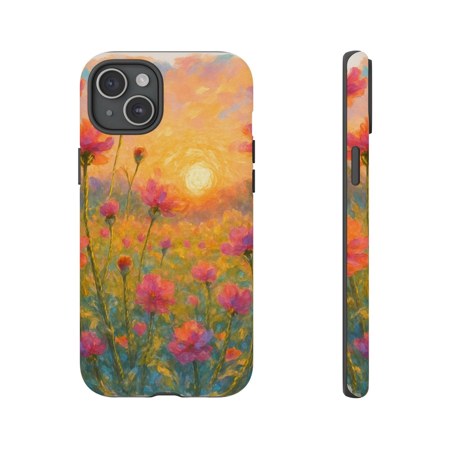 Sunset Petalwave - Floral Sunset Tough Case