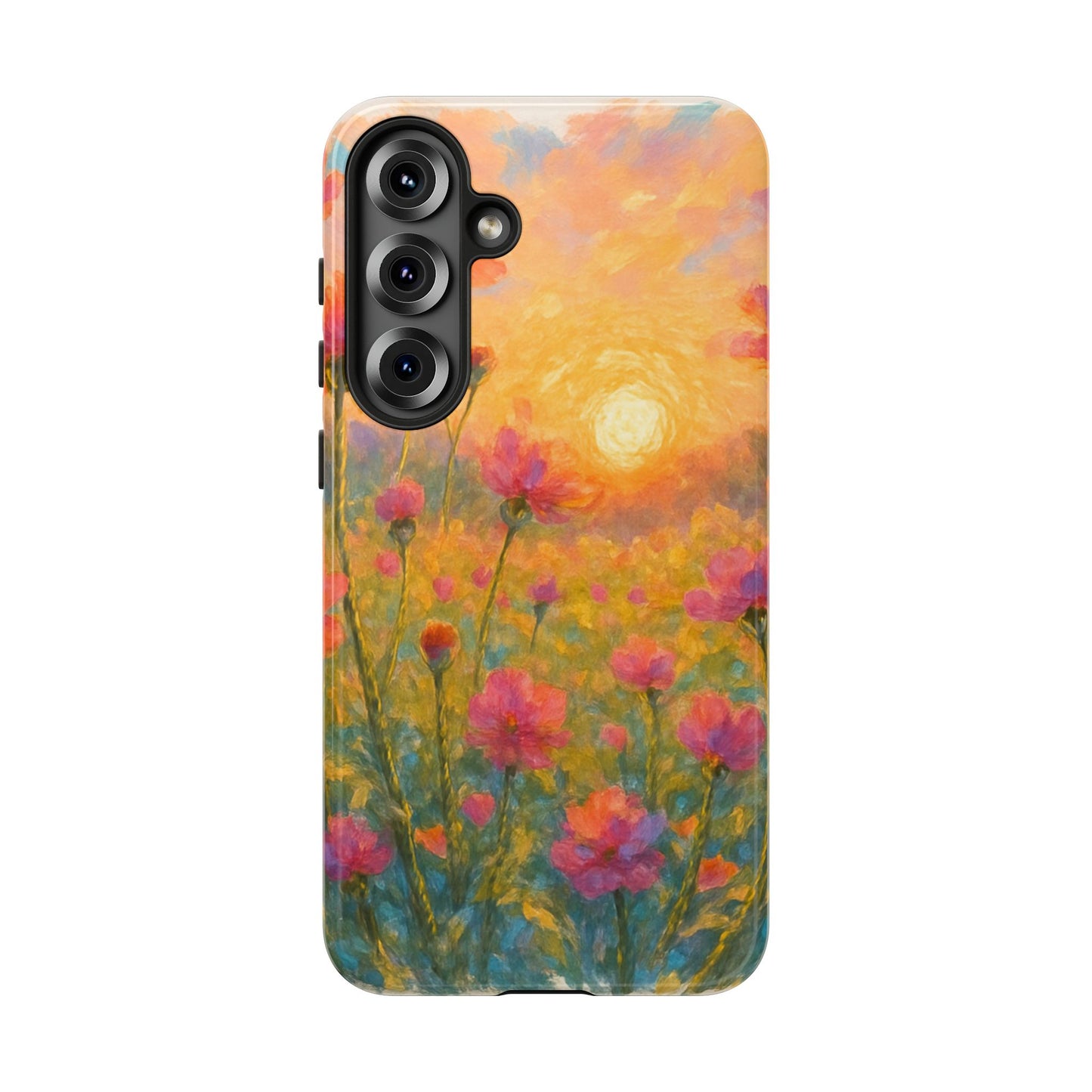 Sunset Petalwave - Floral Sunset Tough Case