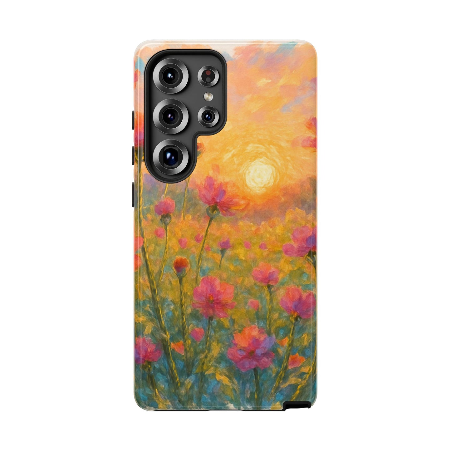 Sunset Petalwave - Floral Sunset Tough Case