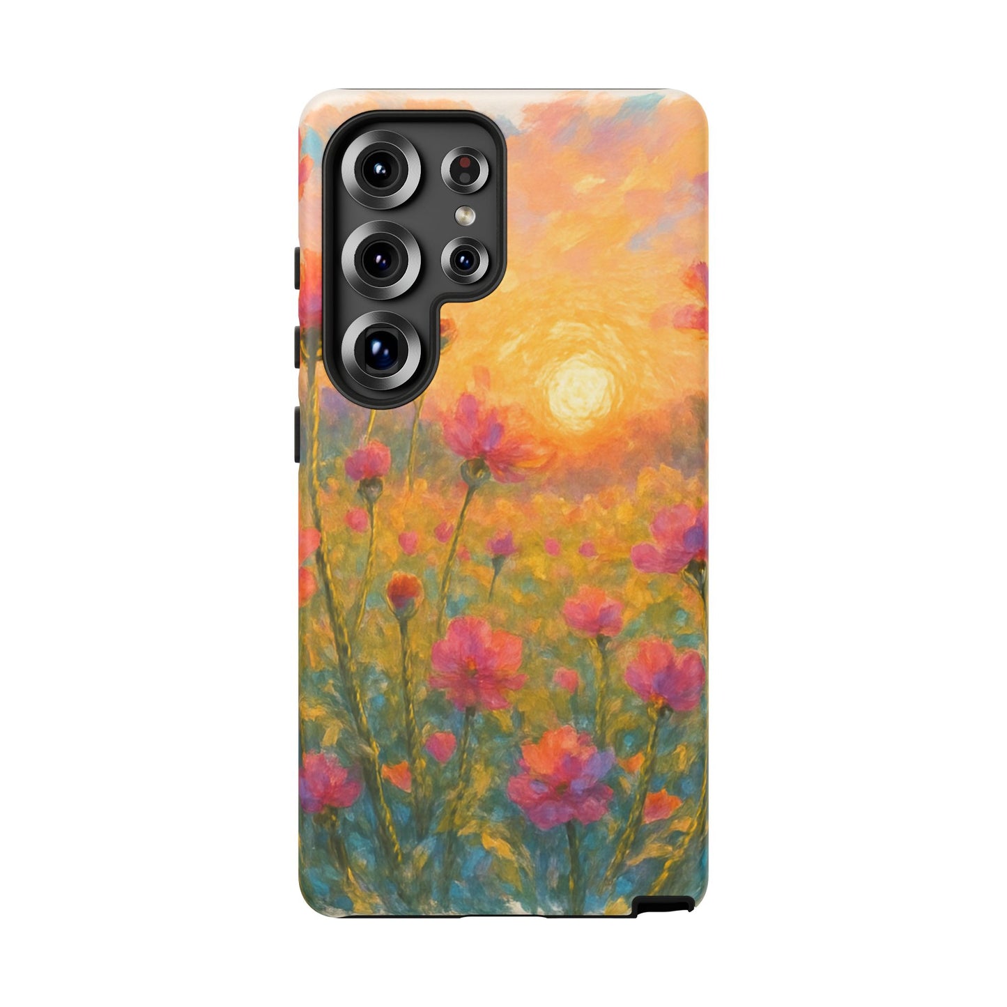 Sunset Petalwave - Floral Sunset Tough Case