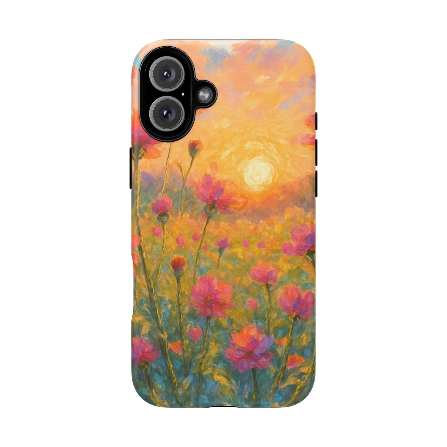 Sunset Petalwave - Floral Sunset Tough Case