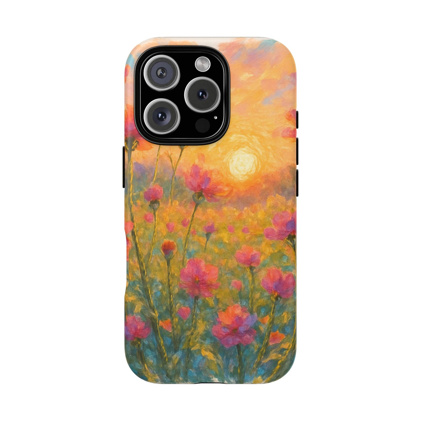 Sunset Petalwave - Floral Sunset Tough Case