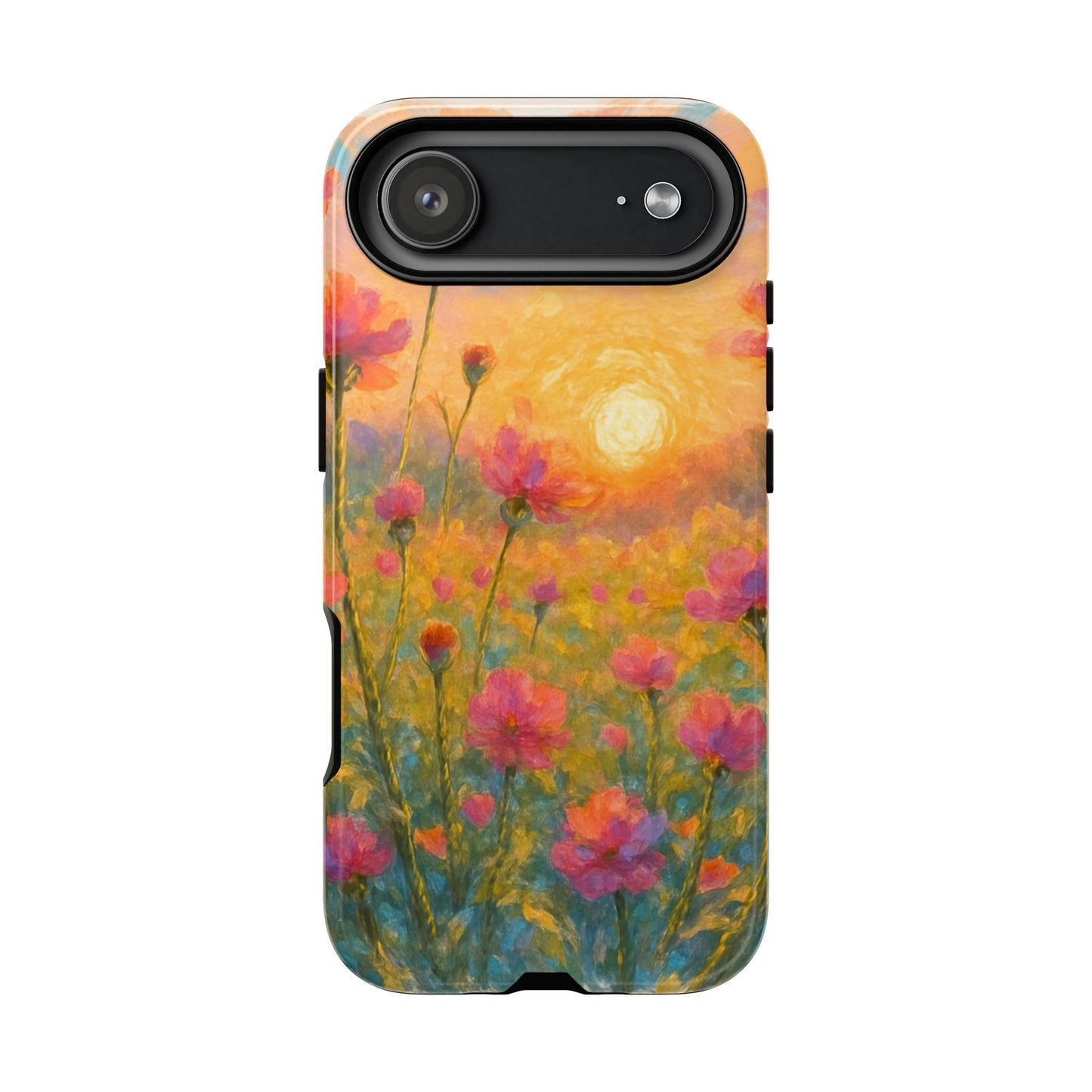 Sunset Petalwave - Floral Sunset Tough Case