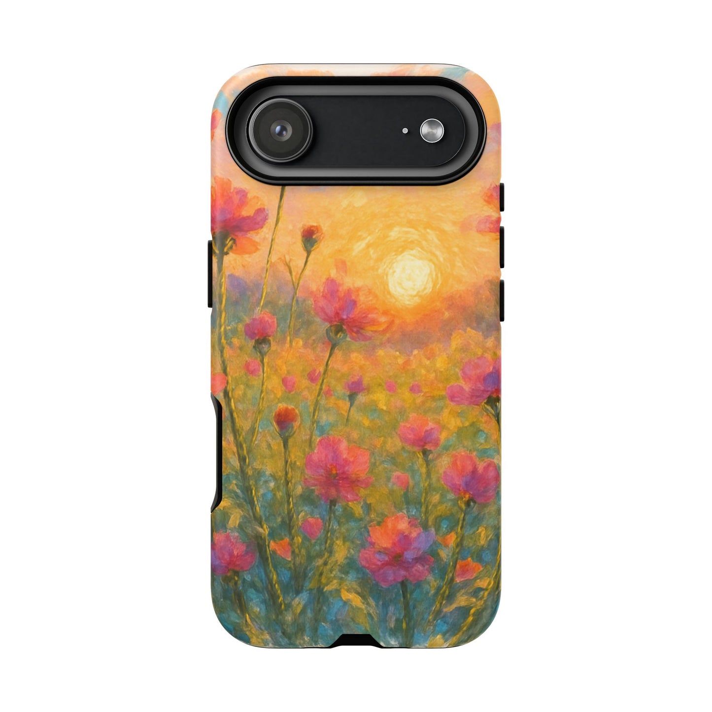 Sunset Petalwave - Floral Sunset Tough Case