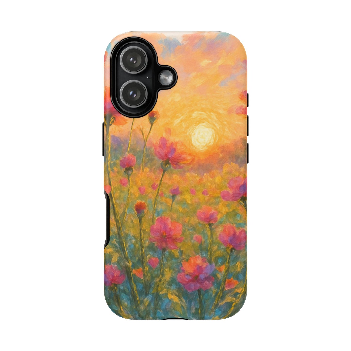 Sunset Petalwave - Floral Sunset Tough Case
