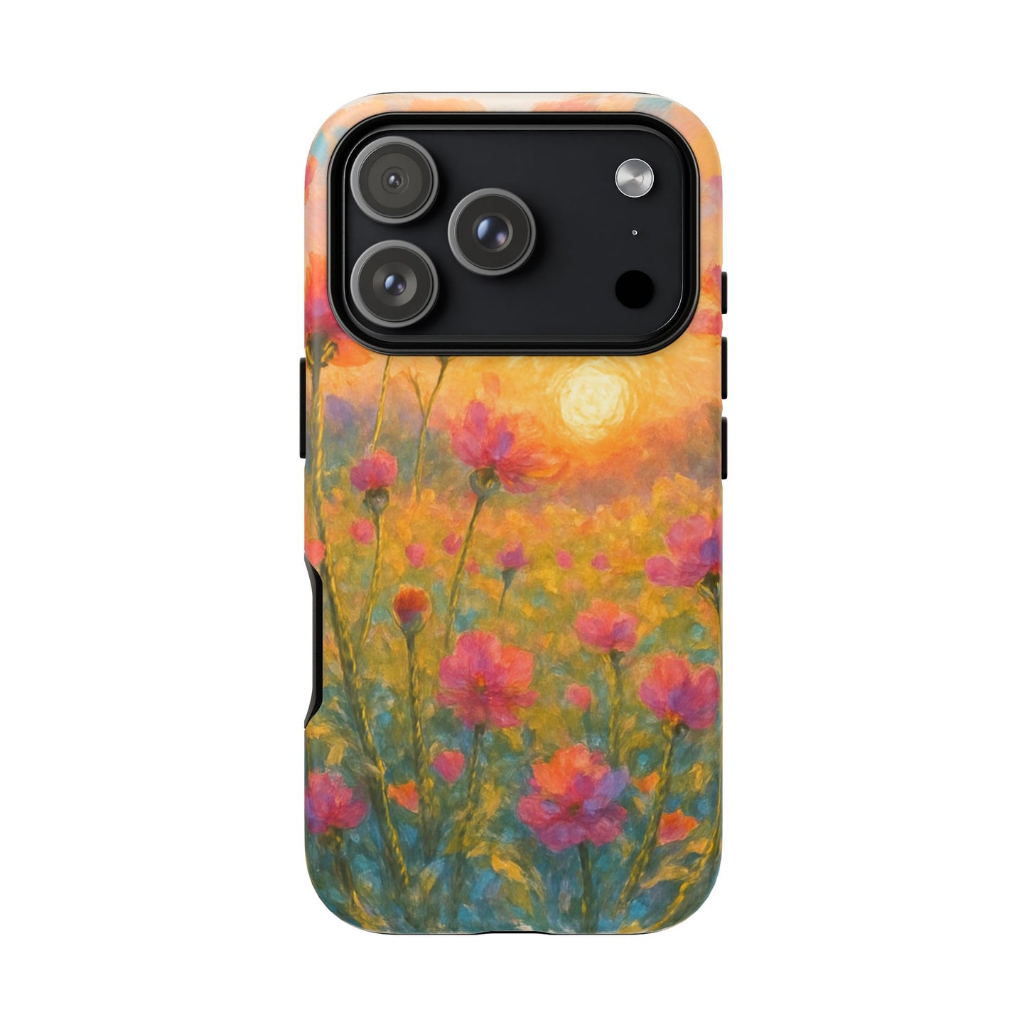 Sunset Petalwave - Floral Sunset Tough Case