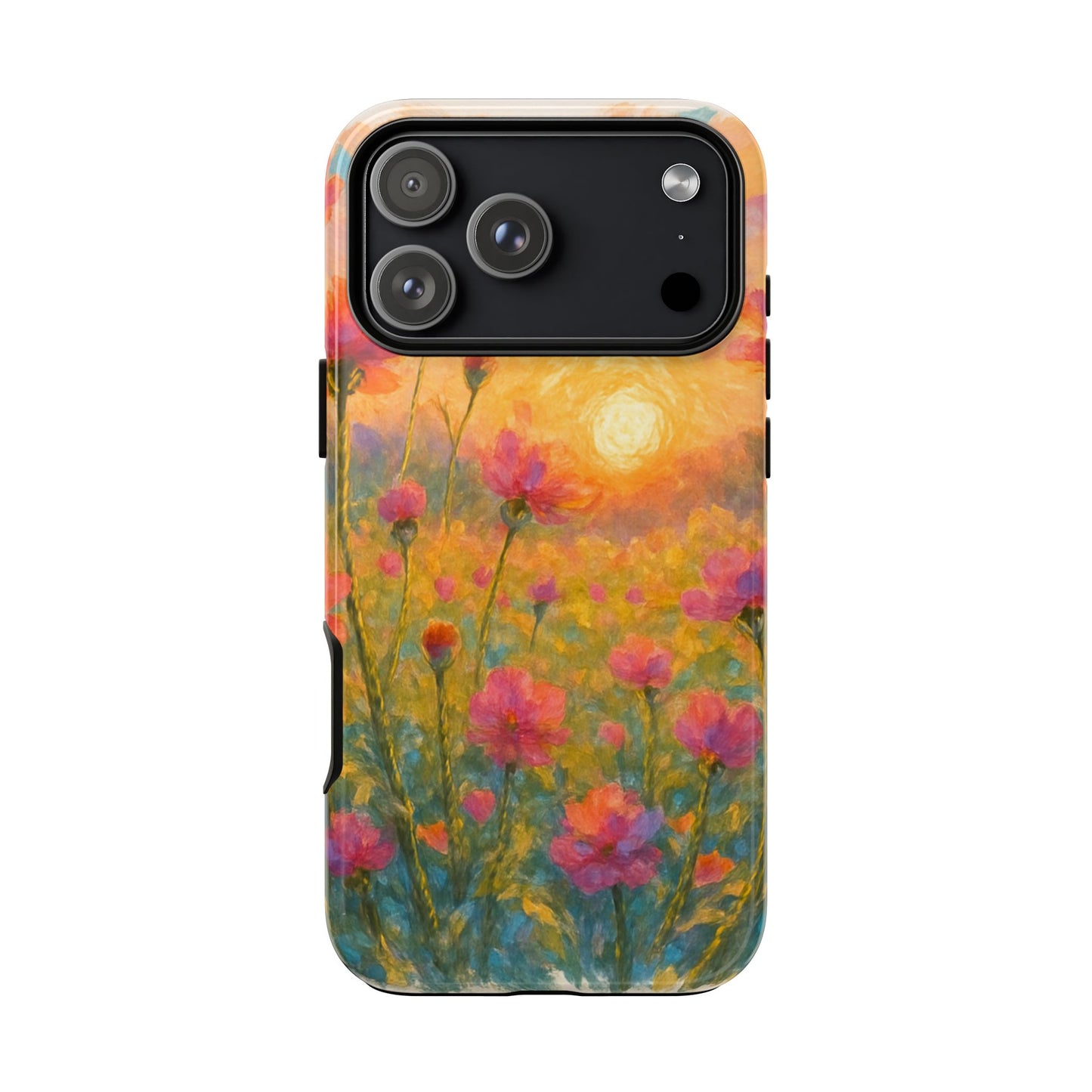 Sunset Petalwave - Floral Sunset Tough Case