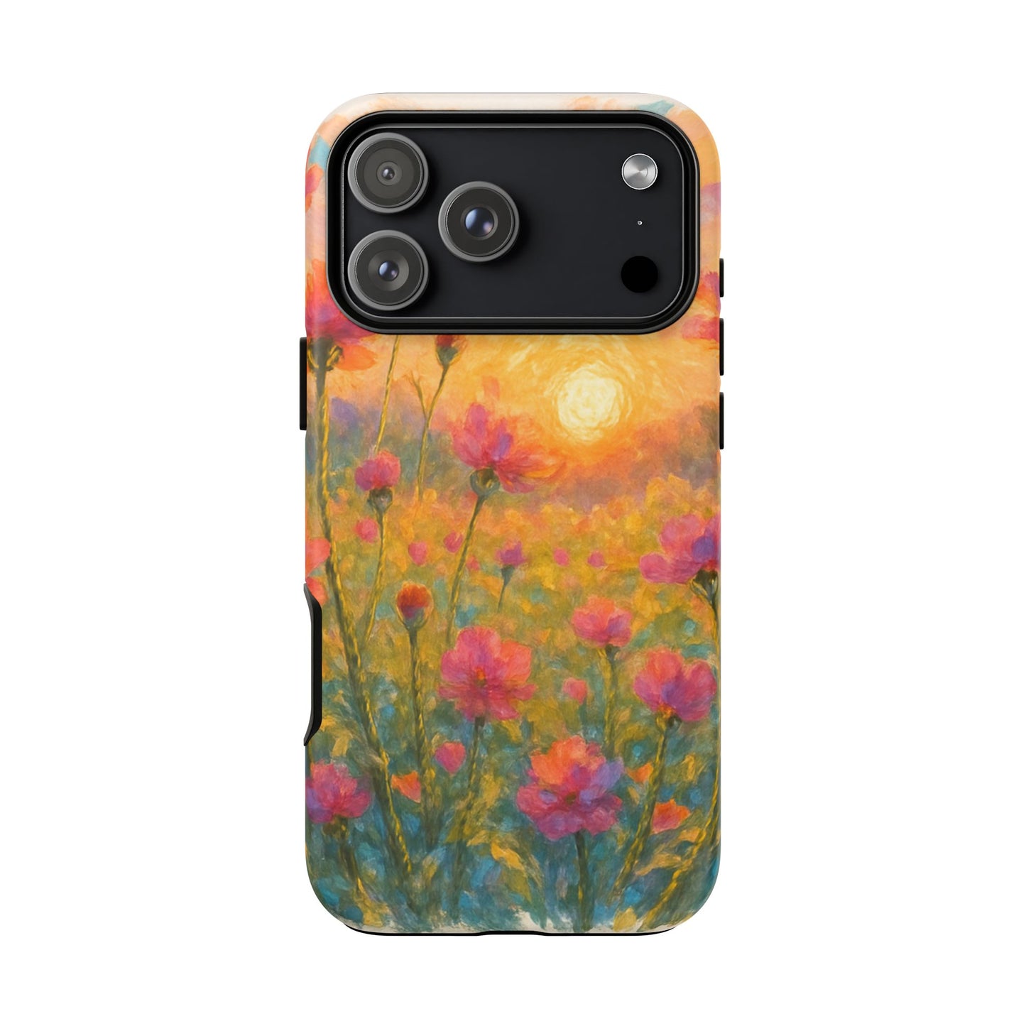 Sunset Petalwave - Floral Sunset Tough Case